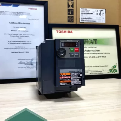 Alternative view of Toshiba VFS15-4007PL-W1 – 1 HP / 0.75 kW Variable Frequency Drive