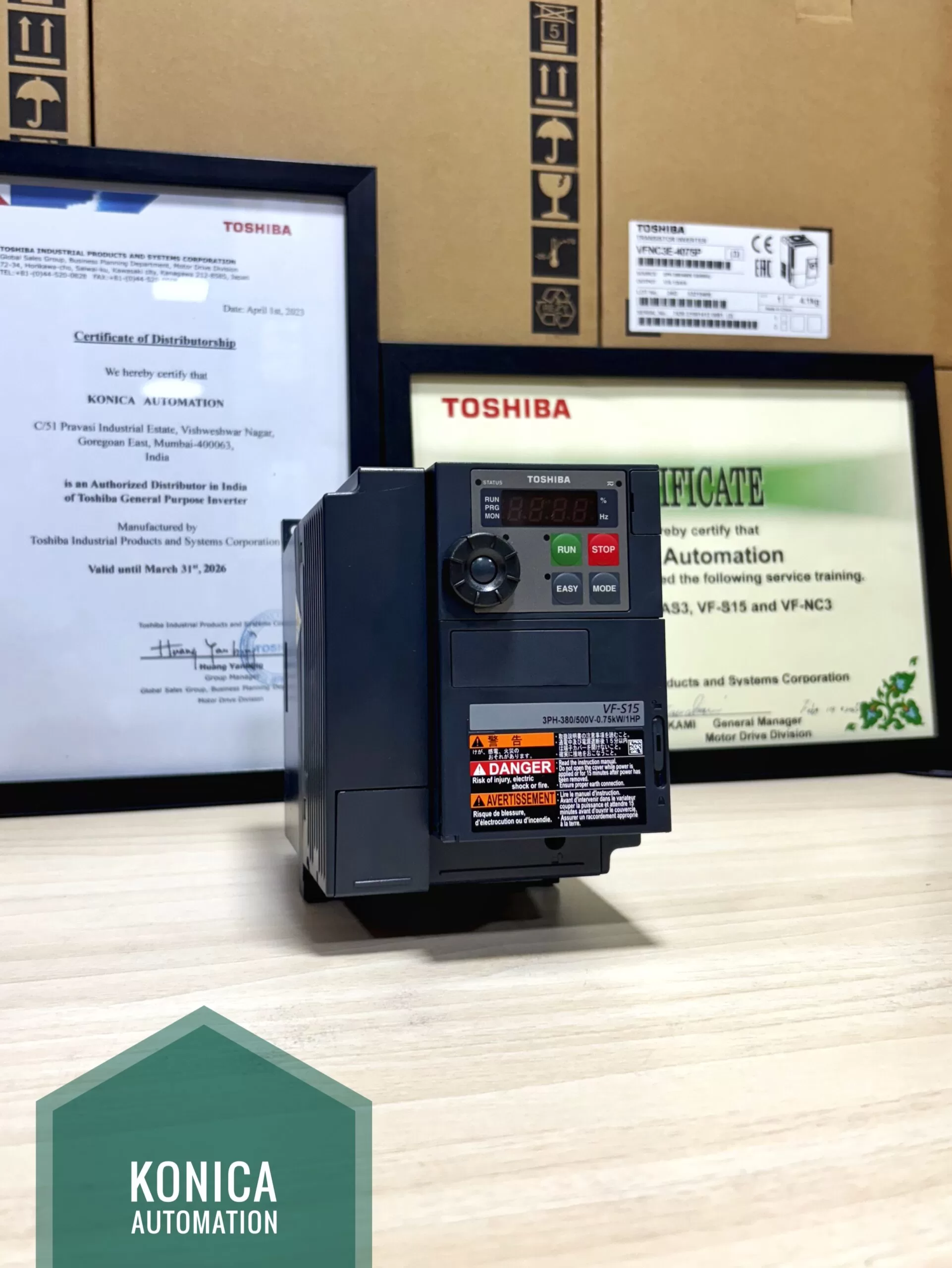 Toshiba VFS15-4015PL-W1 – 2 HP / 1.5 kW Variable Frequency Drive