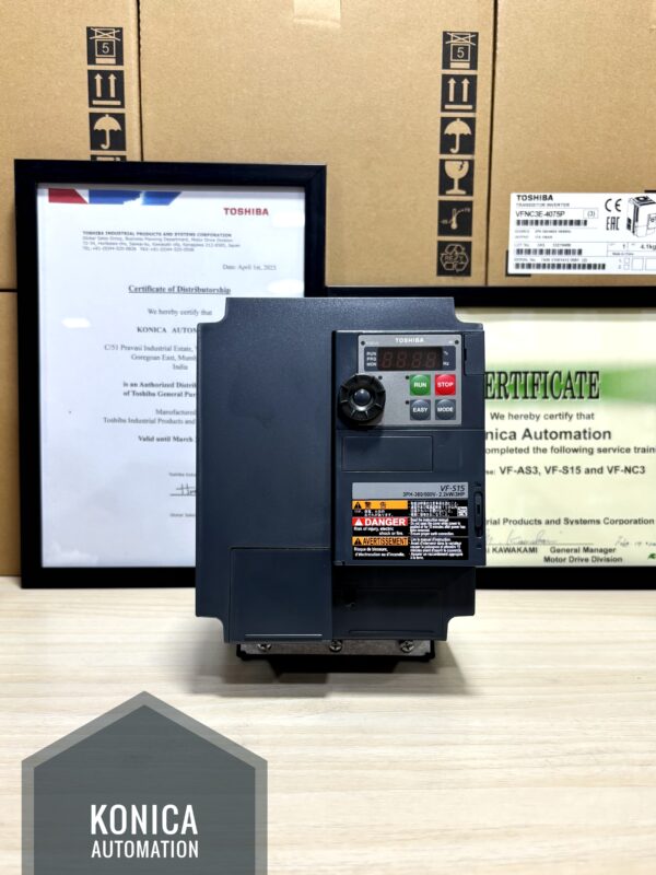 Toshiba VFS15-4022PL-W1 – 3 HP / 2.2 kW Variable Frequency Drive