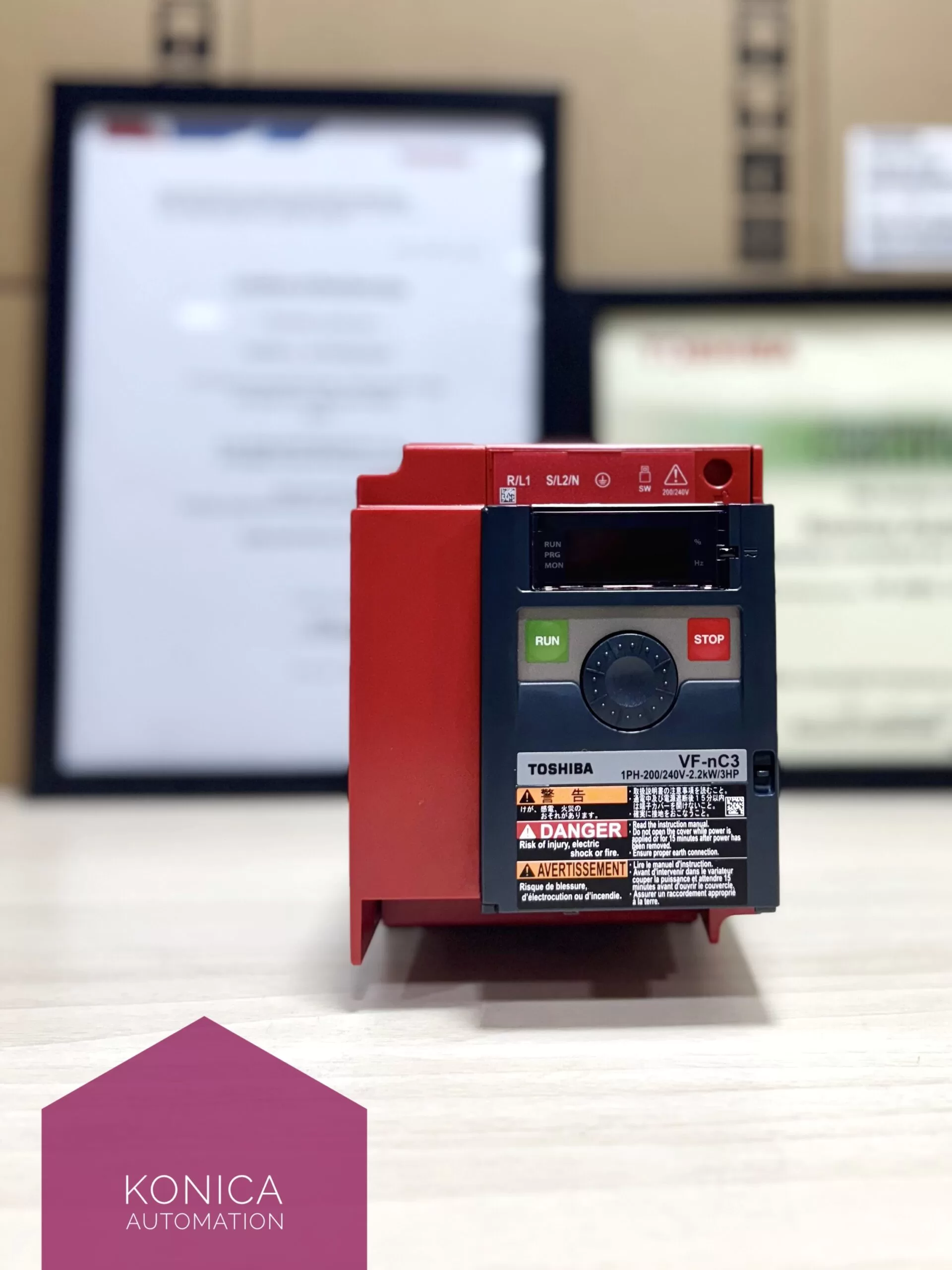 Toshiba VFNC3S-2007PL VFD – 1 HP Variable Frequency Drive
