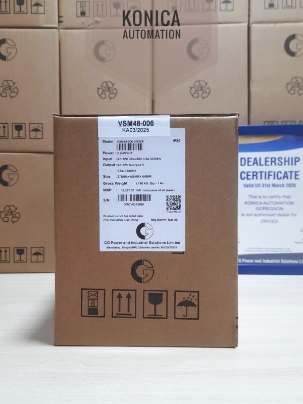CG Emotron VFD – VSM48-006-20CEB | 2.2kW, 3HP, 5.5A AC Drive - Image 2