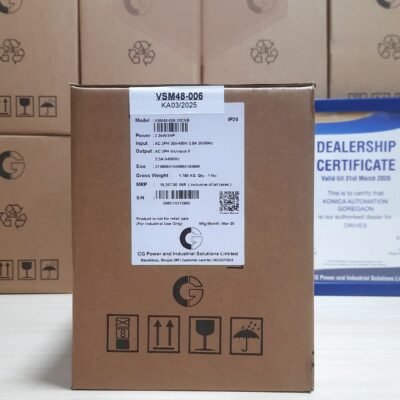 Alternative view of CG Emotron VFD – VSM48-006-20CEB | 2.2kW, 3HP, 5.5A AC Drive