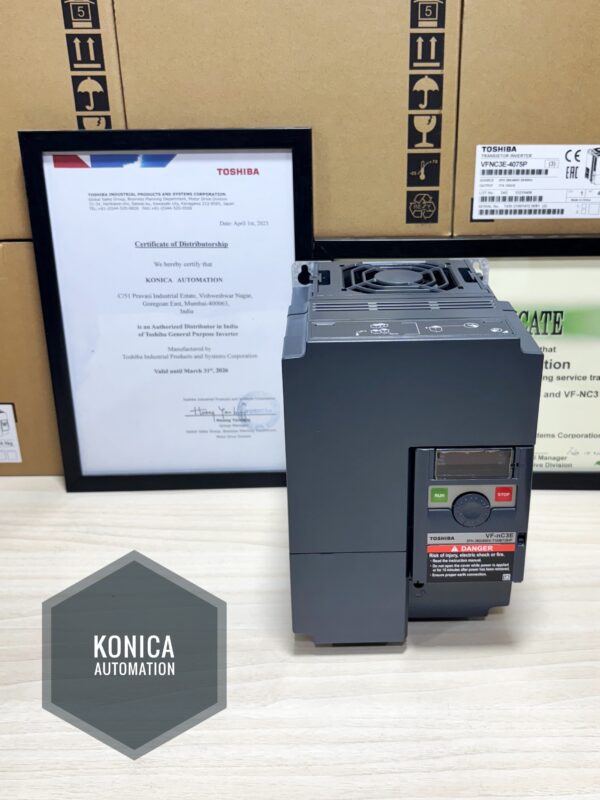 Toshiba VFNC3E-4075P – 10 HP Variable Frequency Drive (VFD) | 3-Phase 400V Motor Control - Image 7
