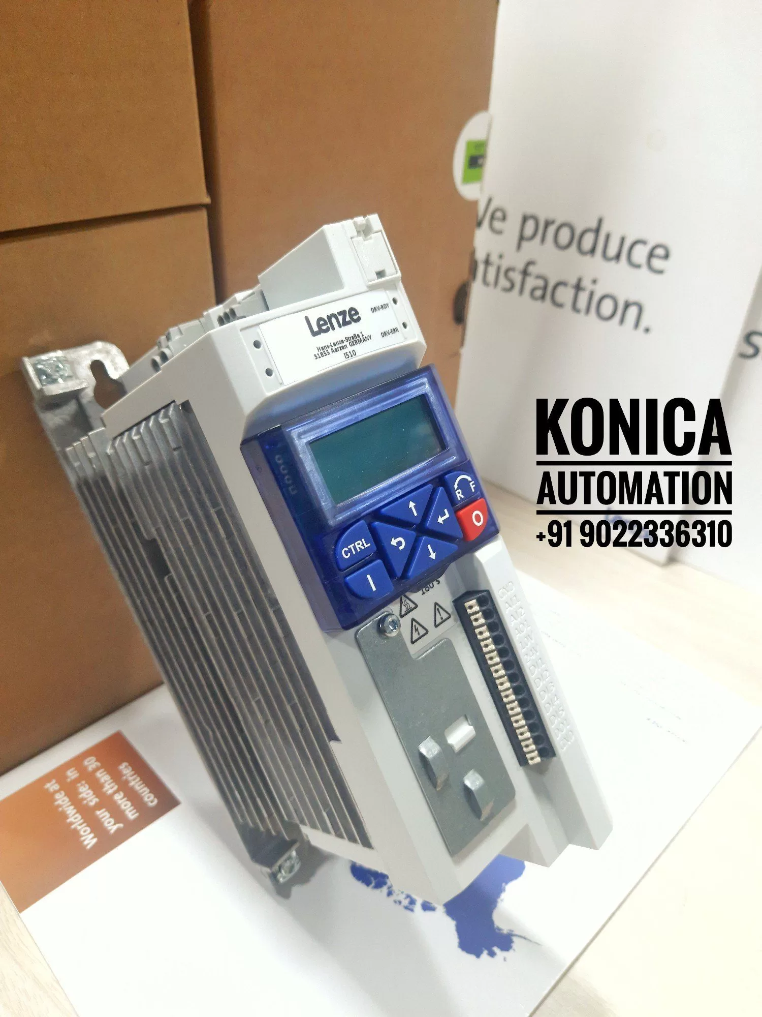 Lenze FI I51AE 215B - 10V10000S | 1.5kW | 2HP | 3-Phase | 230V | 7 Amps | Variable Frequency Drive VFD - Image 2