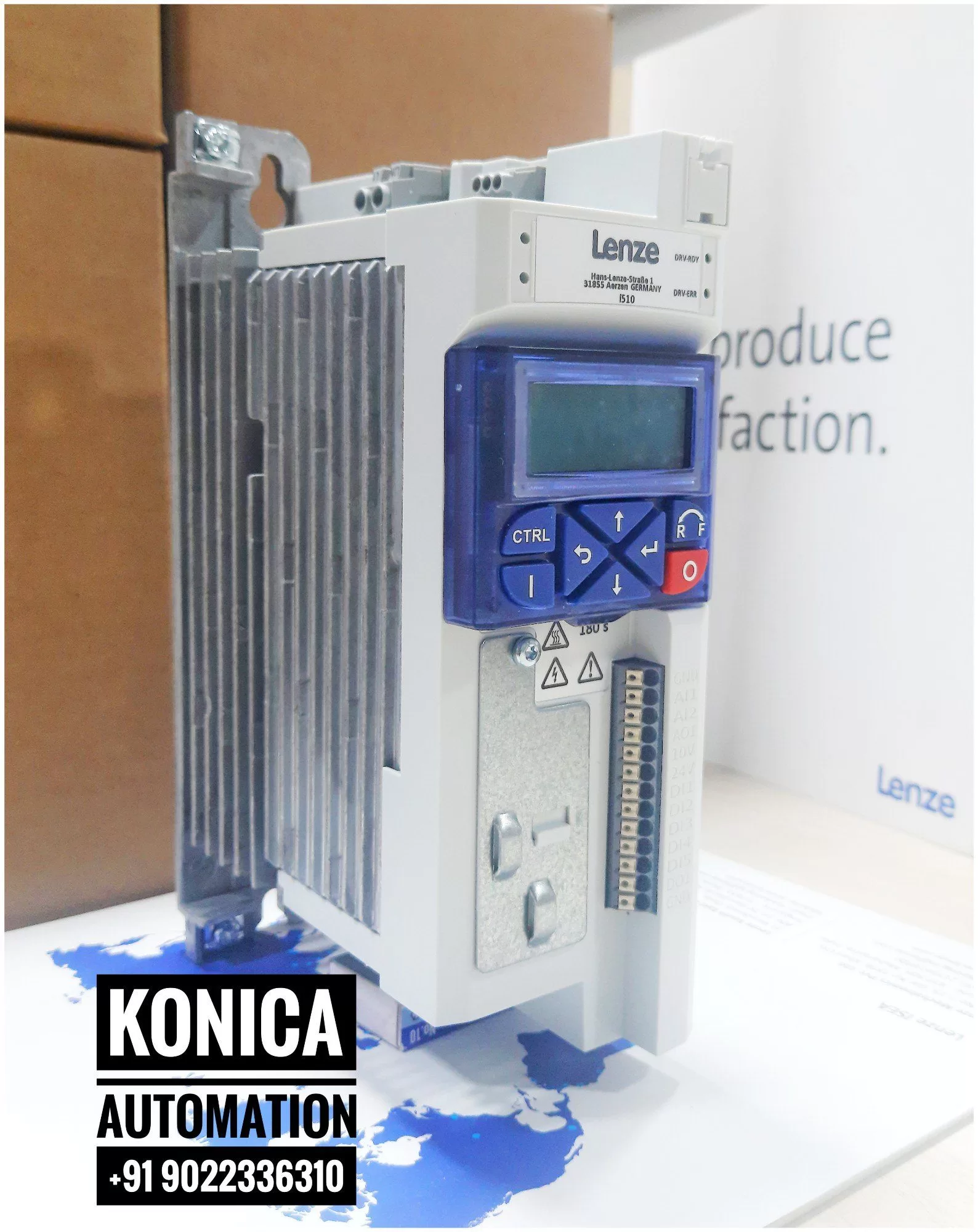 Lenze FI I51AE 215F – Compact AC Drive 1.5kW | 400V | IP20