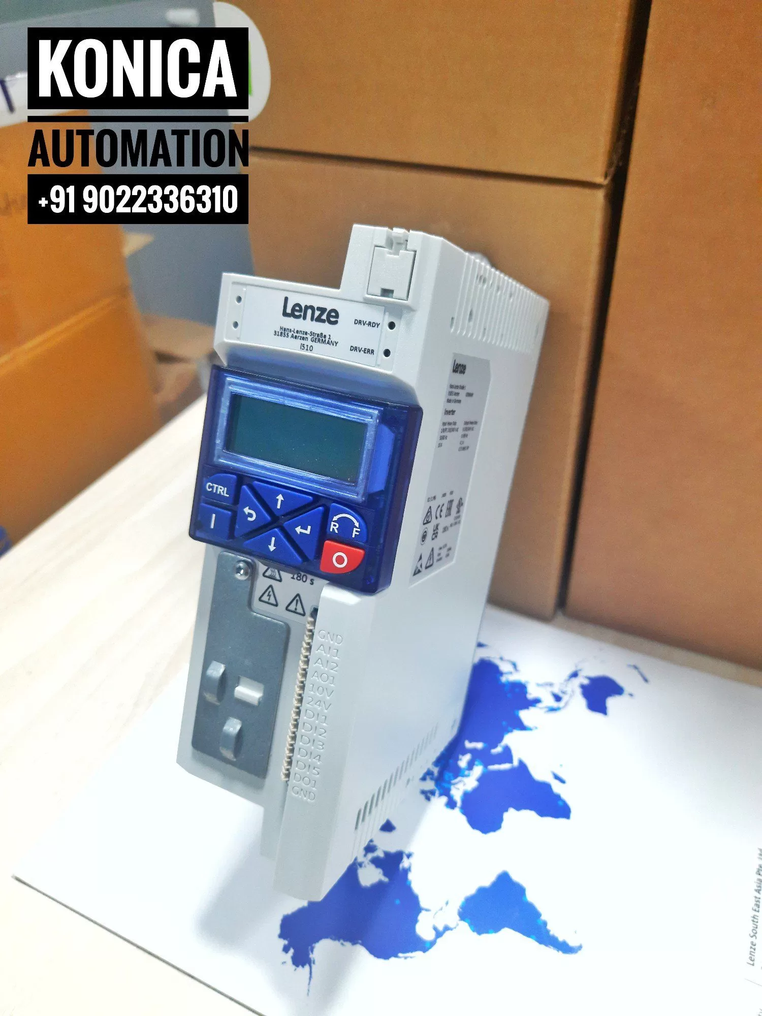 Lenze FI I51AE 222F - 10V10000S | 2.2kW | 3 HP | 400V | 3-Phase | 5.6A | Variable Frequency Drive (VFD)