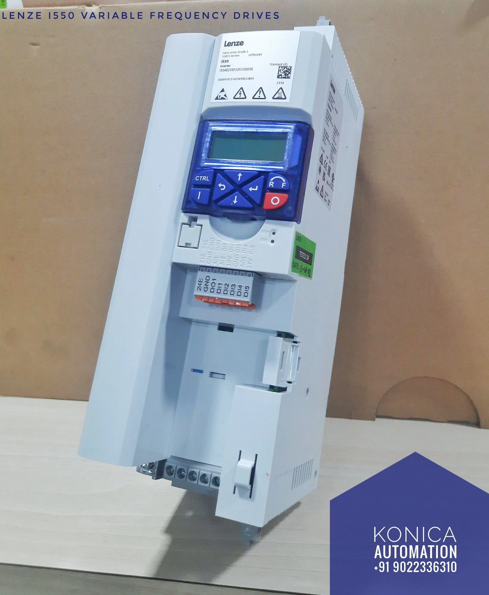 Lenze FI I55AE 175B – AC Drive 0.75kW | 230V | IP20 | Bottom Terminal - Image 2