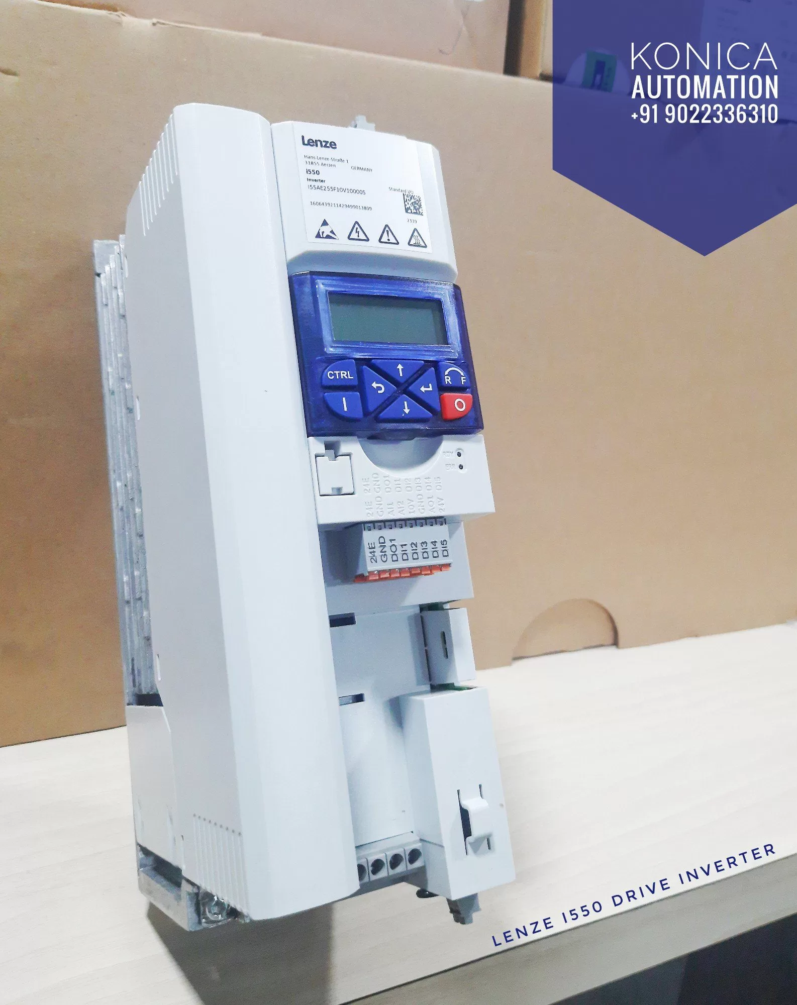 Lenze FI I55AE 215B – AC Drive 1.5kW | 230V | IP20 | Bottom Terminal