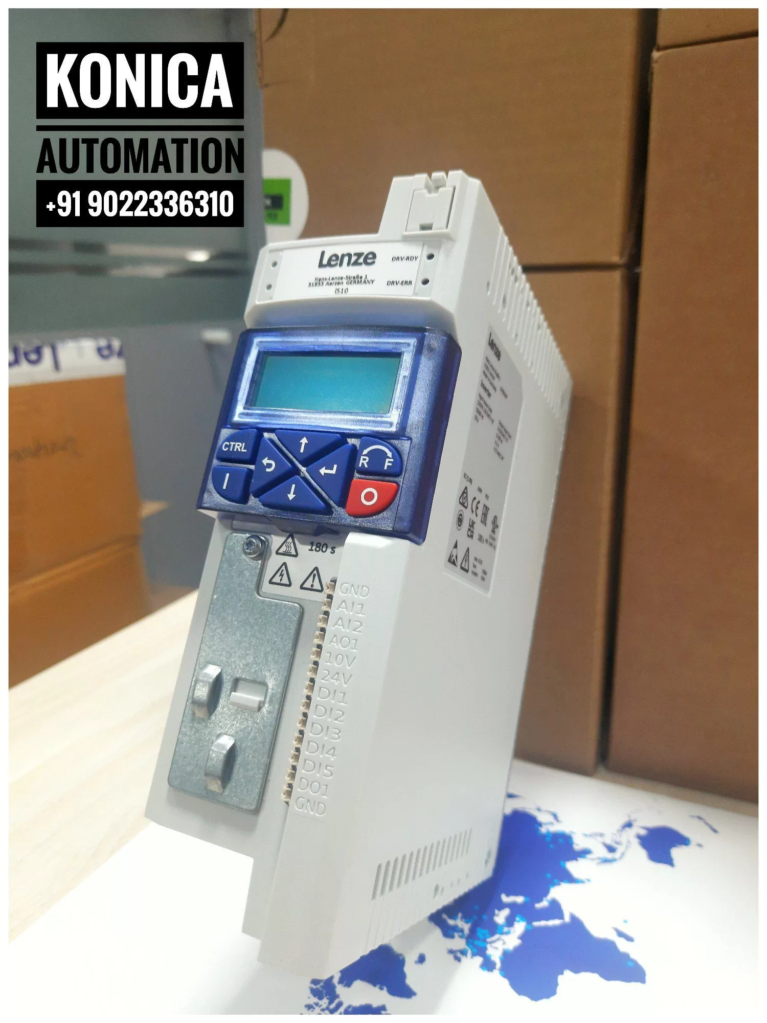 Lenze FI I55AE 215 F – 1.5kW AC Drive | 400V | IP20 | Front Terminal - Image 2