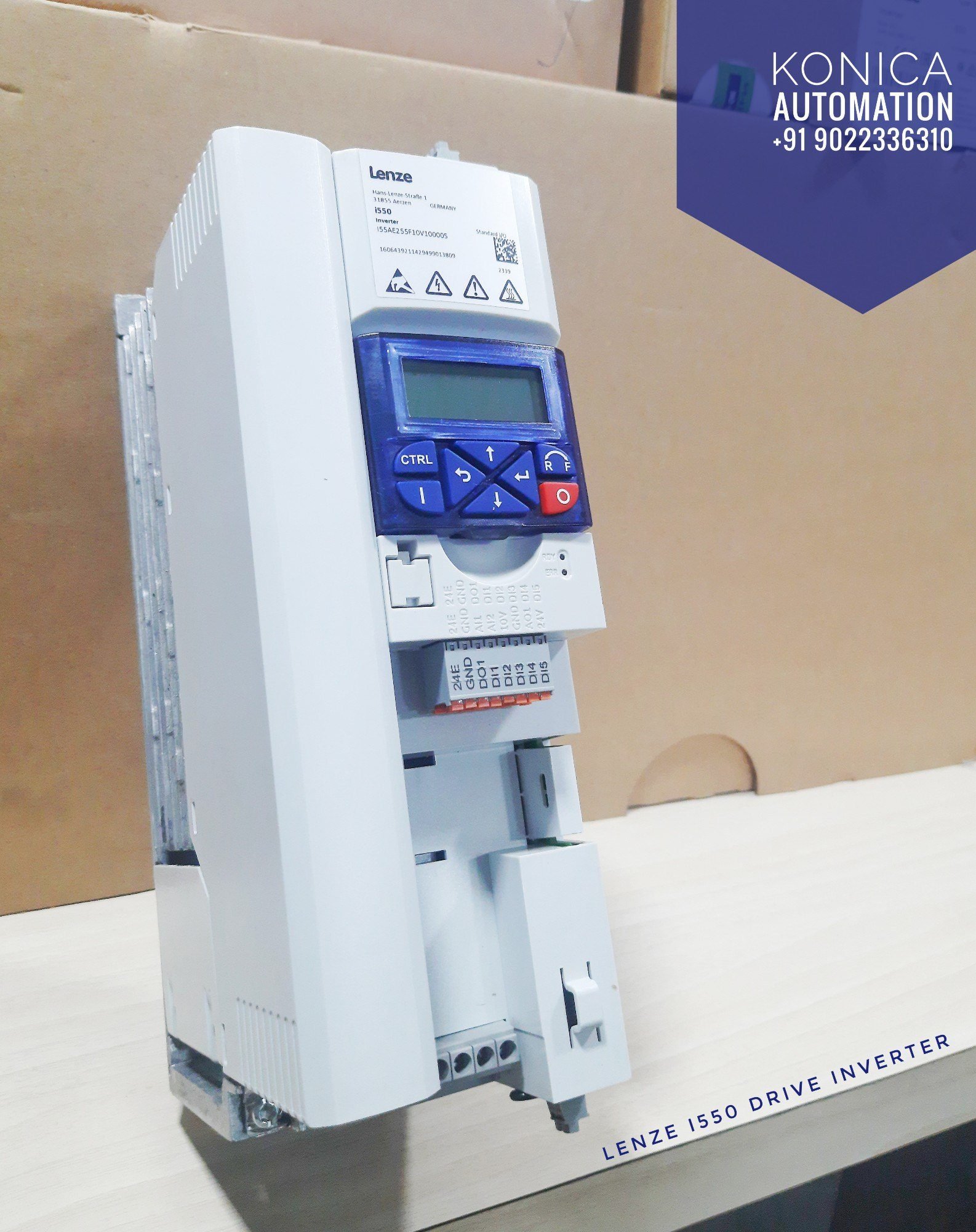 Lenze FI I55AE 311F – 11kW AC Drive | 400V | IP20 | Front Terminal - Image 4
