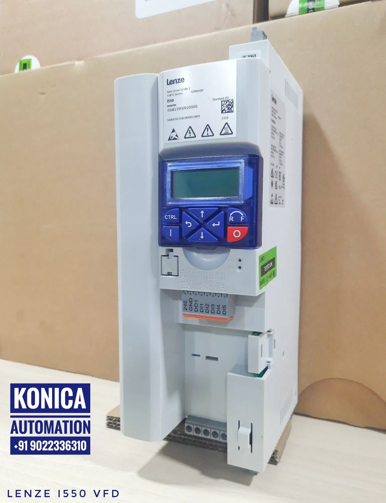 Lenze FI I55AE 311F – 11kW AC Drive | 400V | IP20 | Front Terminal - Image 2