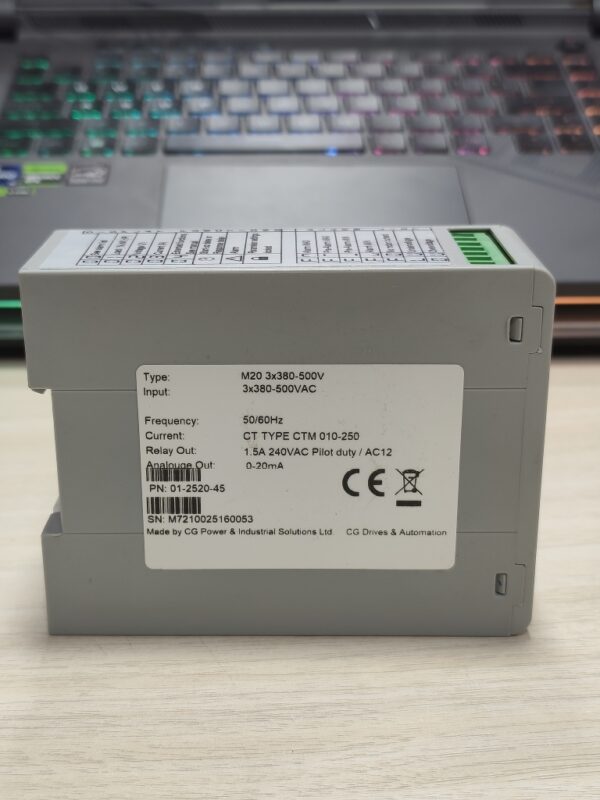 CG Emotron M20 Shaft Power Monitor with CTM010 🔧⚡ | Motor Load Protection up to 10A for Pumps, Mixers & Conveyors - Image 2